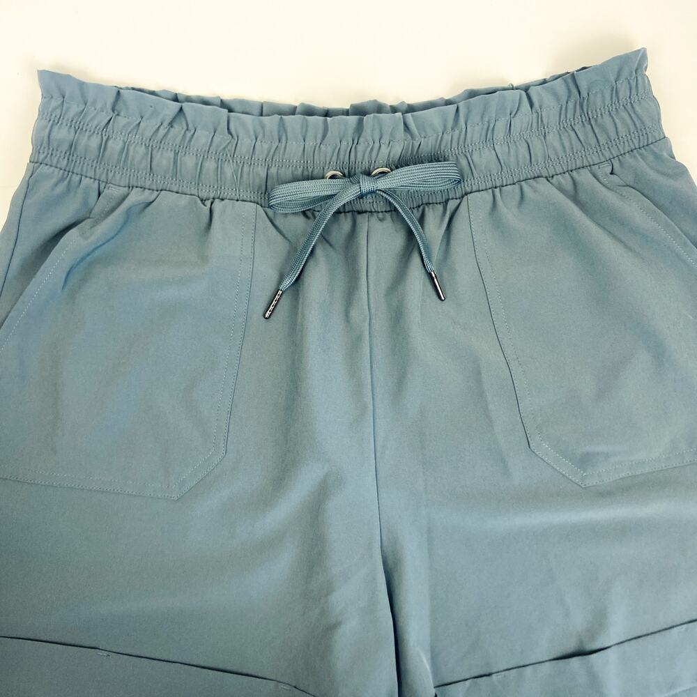 Danskin Paperbag Shorts Dusty Blue Size Medium - Picture 3 of 5